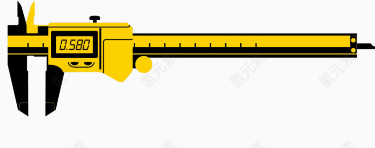 游标卡尺png矢量素材