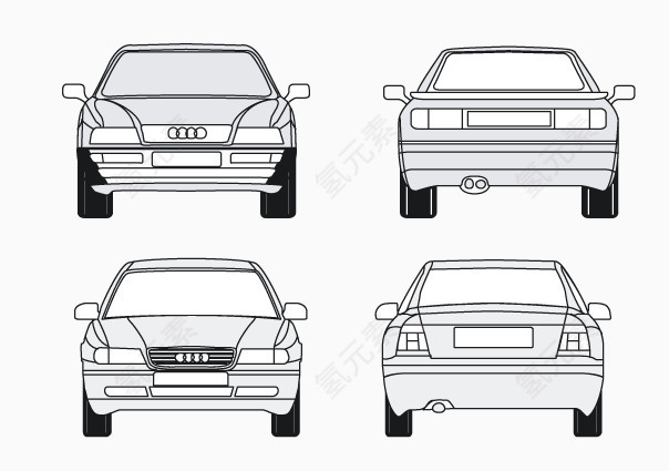 汽车线条图