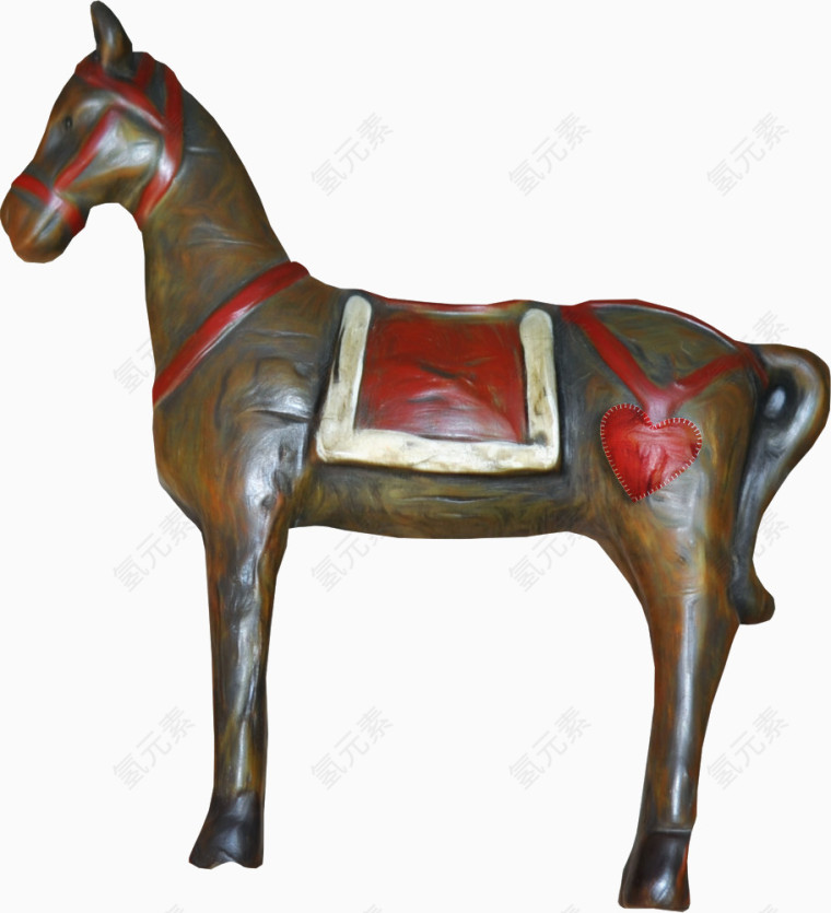 马雕塑素材