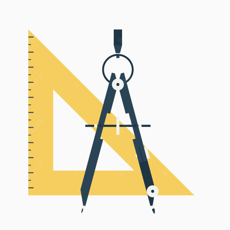 矢量圆规三角板绘图工具下载