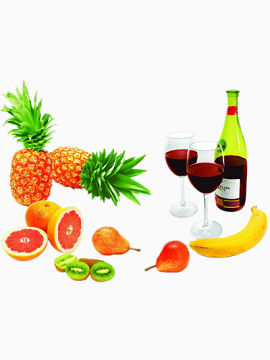 水果和红酒