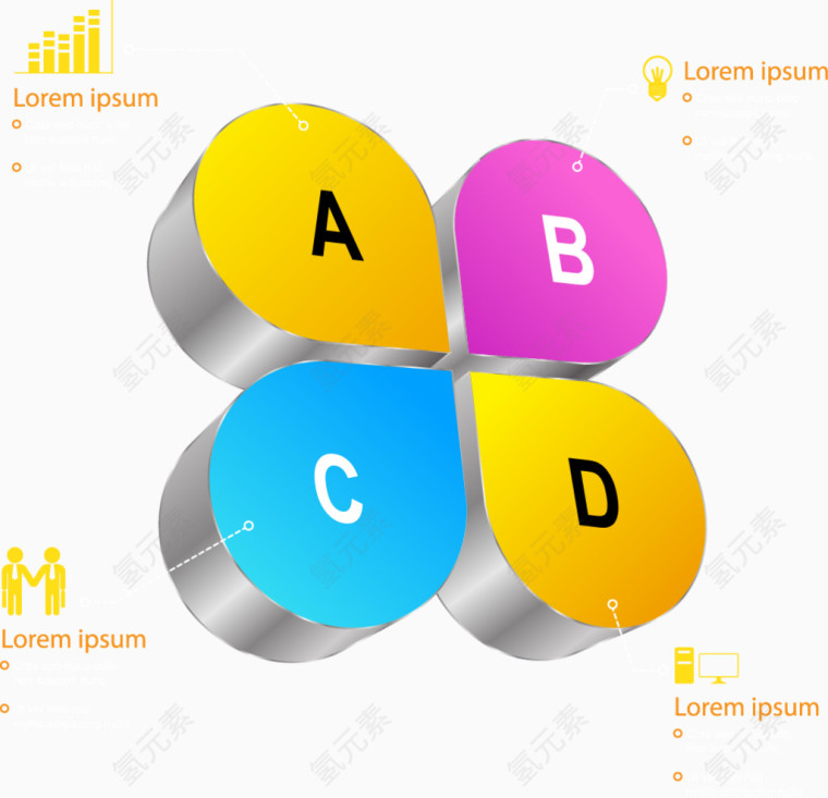 矢量字母图表