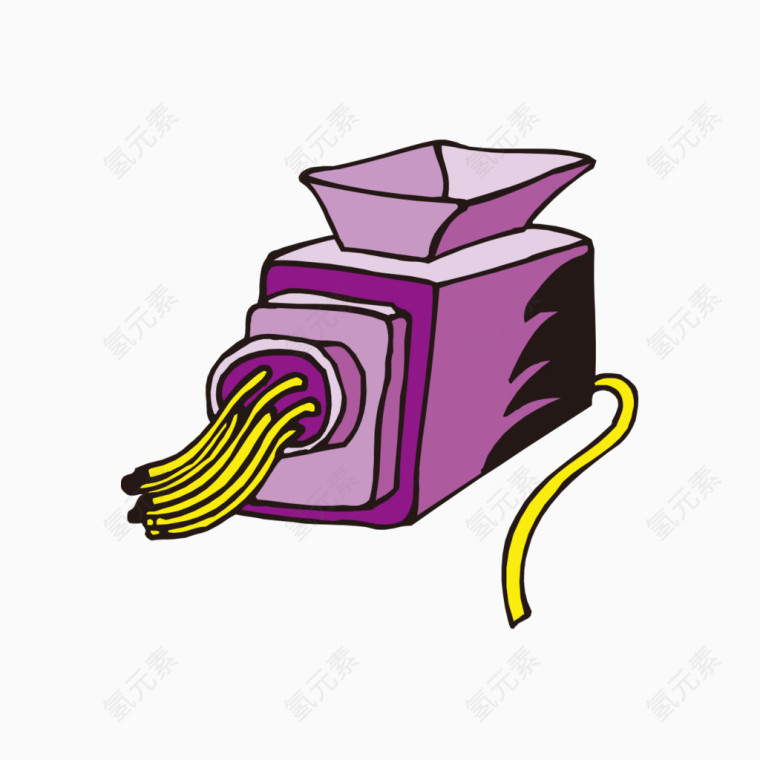 紫色绞肉机
