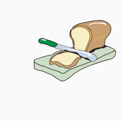 手绘切面包姿势