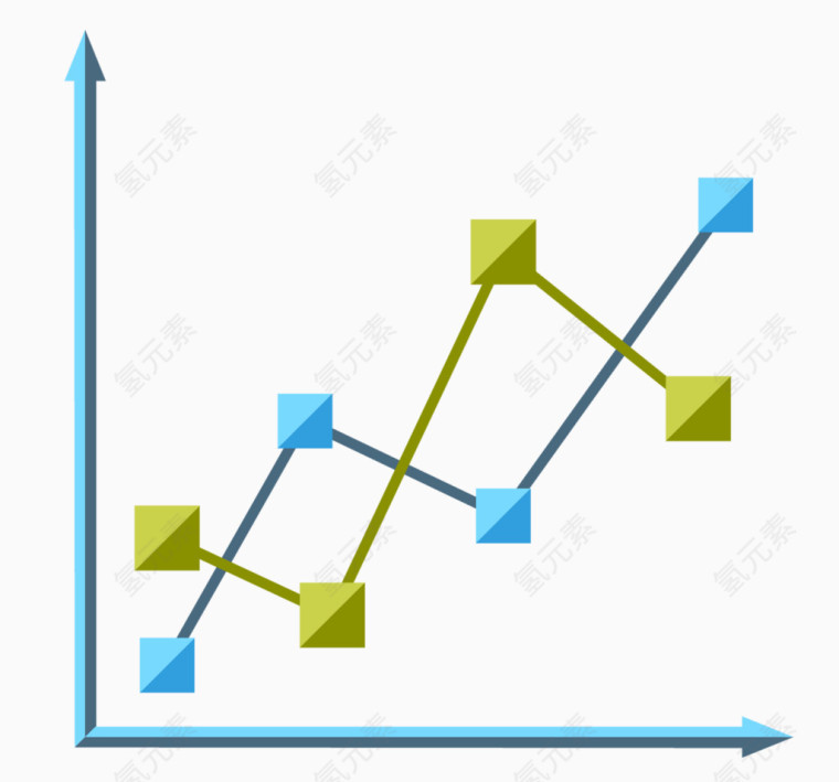 矢量点折线数据图