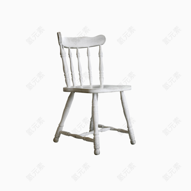 木质白色椅子