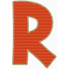 字母贴图R