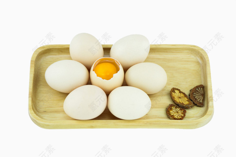 木板上的鸡蛋
