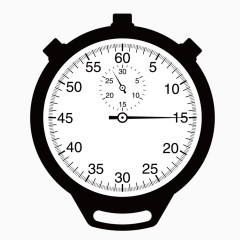 矢量黑白表盘手表刻度表