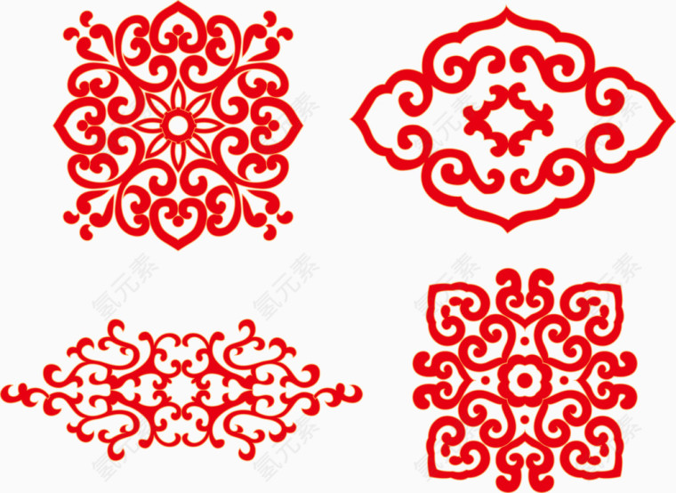 矢量中国传统纹样