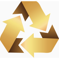 矢量手绘回收环保标志