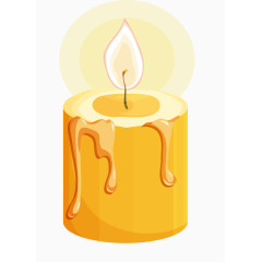橘色蜡烛