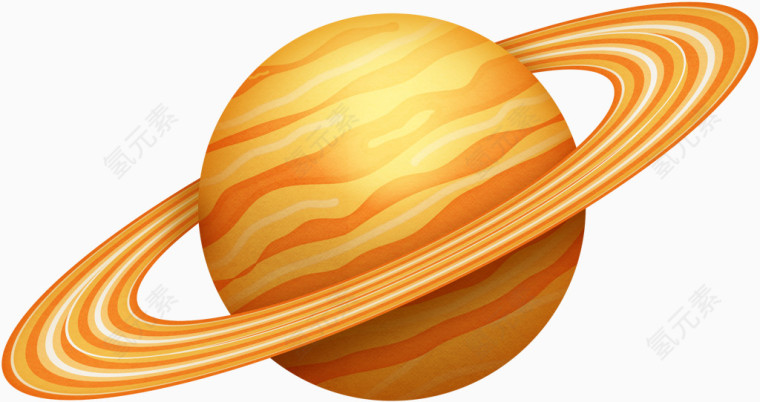 橙色漂亮行星