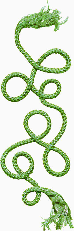 绿色绳索