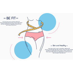 苗条瘦身矢量