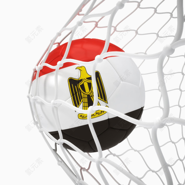 创意埃及国旗足球