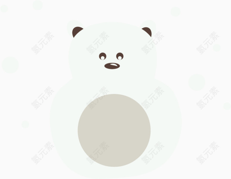 冬季小熊PNG矢量素材