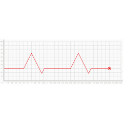 矢量PPT设计创意起伏折线数据图表