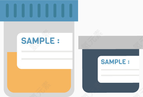 卡通医疗标本瓶