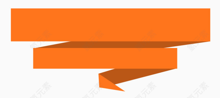 橙色折线边框素材