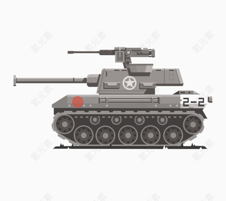 军用坦克二炮
