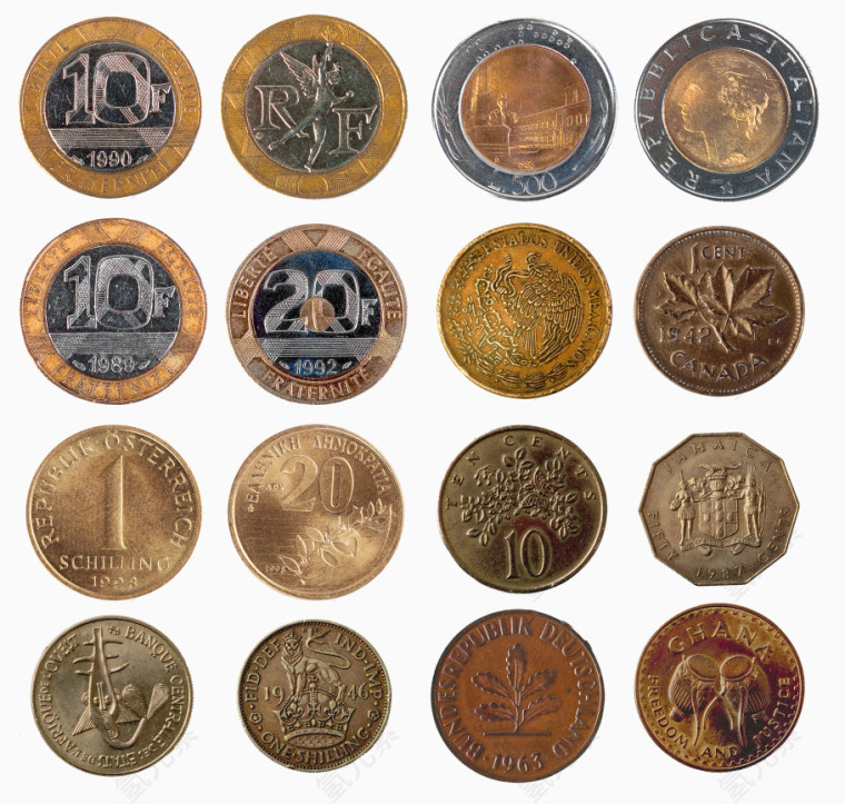 各种珍藏硬币