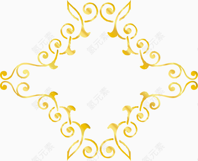 金黄设计花纹背景装饰