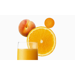 橙子 水果 桃子 橙汁