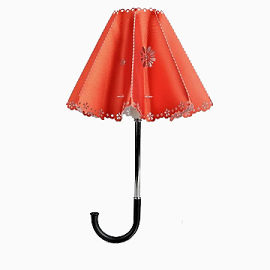 雨伞台灯免抠素材