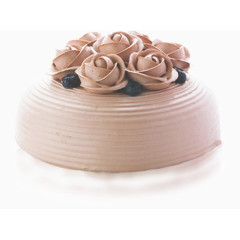 咖啡色花朵蛋糕
