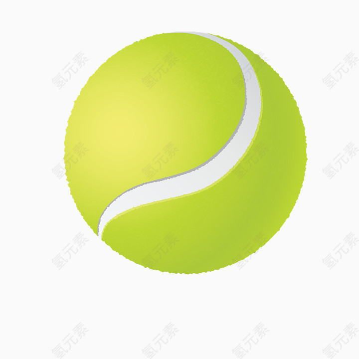 网球毛毛质感绿色