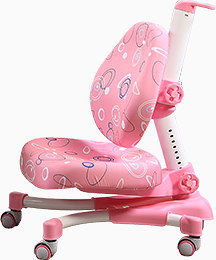 粉红色儿童学习椅