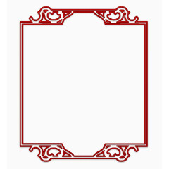 古典方形对称边框