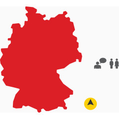 德国旅游地形图.