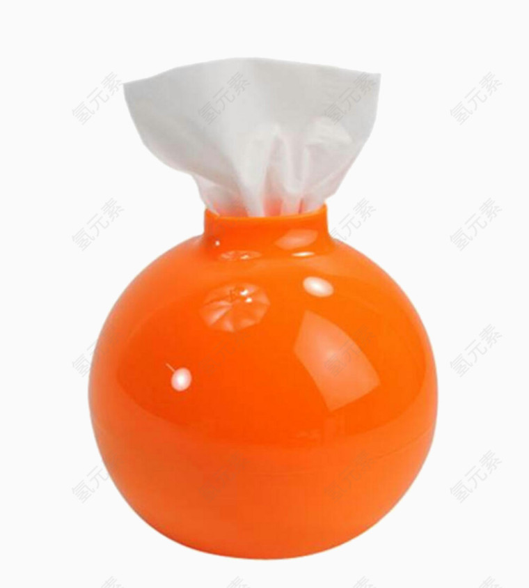 橙色瓶状纸巾盒