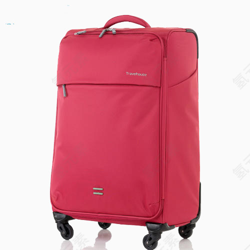 红色布质行李箱