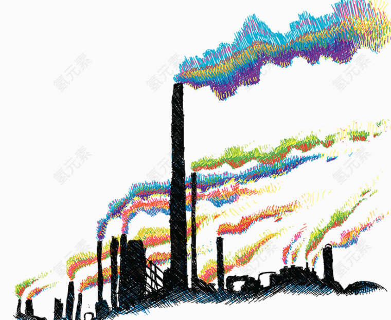 工厂污染图片