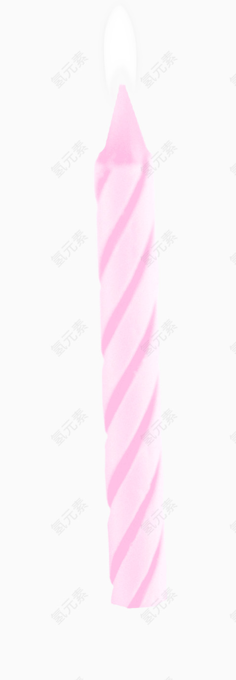 粉色条纹蜡烛