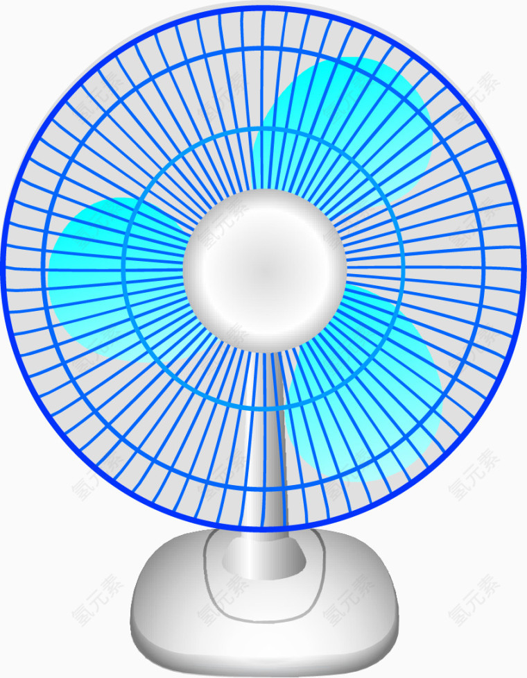 矢量手绘风扇