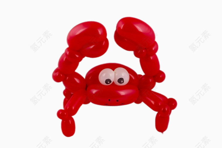 红色气球蟹
