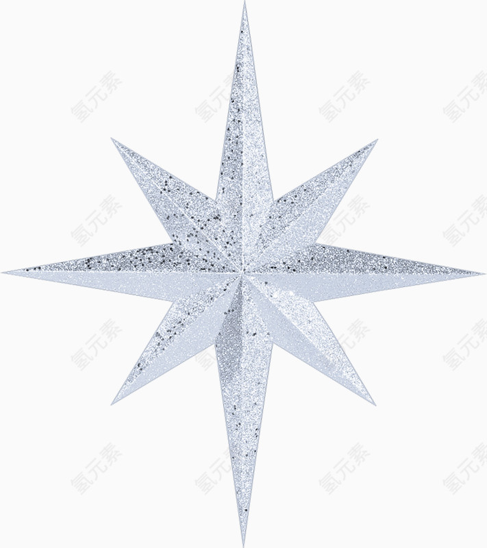 八角星透明桌面壁纸