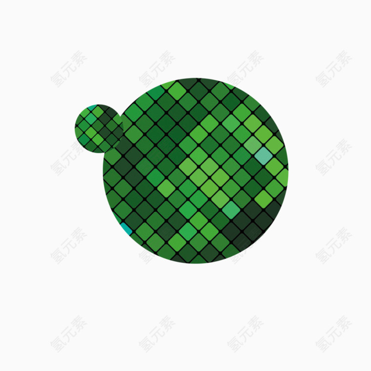 绿色圆球