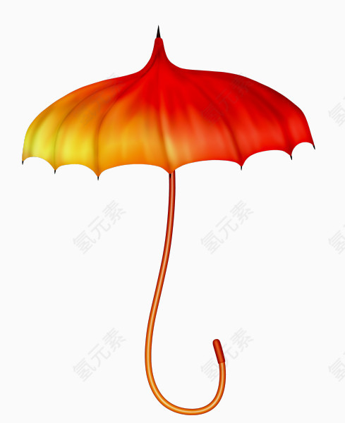 棕色植物伞