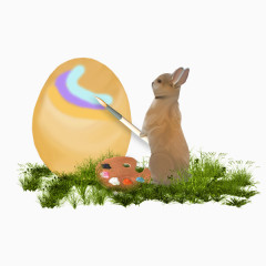 小兔画彩蛋