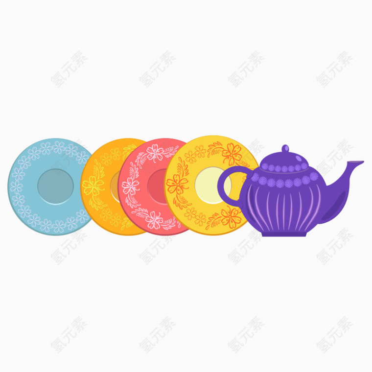 盘子 茶壶