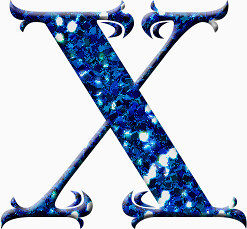 唯美字母X艺术字