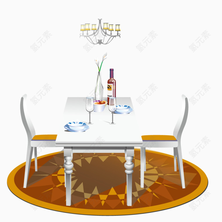 餐厅的桌子