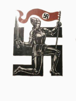 士兵纳粹旗与反万字