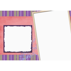 紫色照片相册模板元素