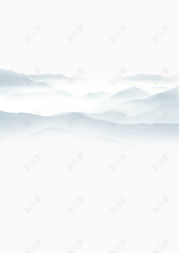 云雾缭绕群山图